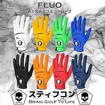 Amazon | FLUO NAVY メンズゴルフグローブ フルオ_ネイビー (21LH_左